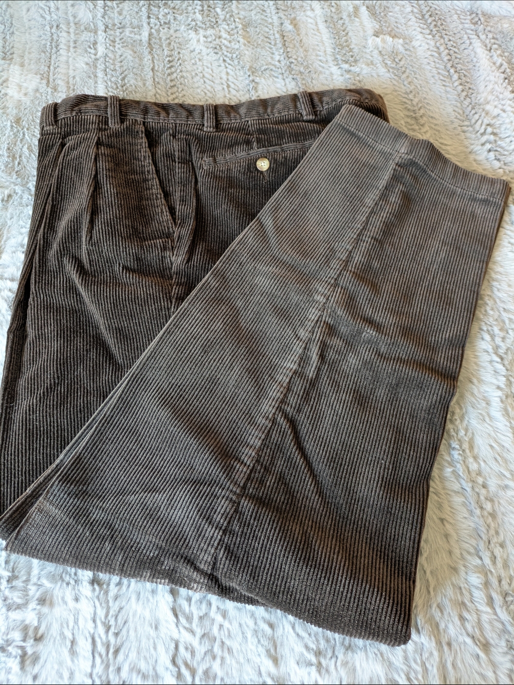 croft & barrow Coffee Brown Corduroy Men’s Pants W38" x L32"